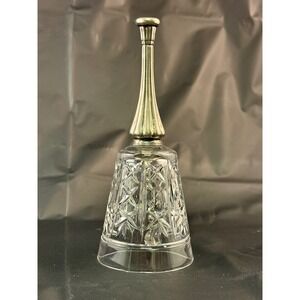 Royal Rock Crystal Silver Plated Bell Made in Italy | Starburst Pattern | Lovely